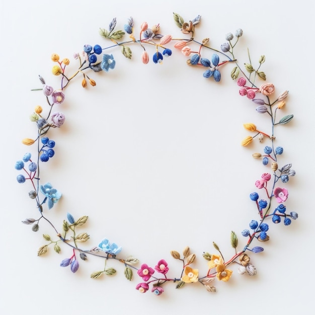 Ozdobny haft w ramce